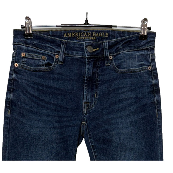 American Eagle Jeans Mens Tag Sz 26X30 Measures 29X30 Blue Slim Extreme Flex - Picture 5 of 10